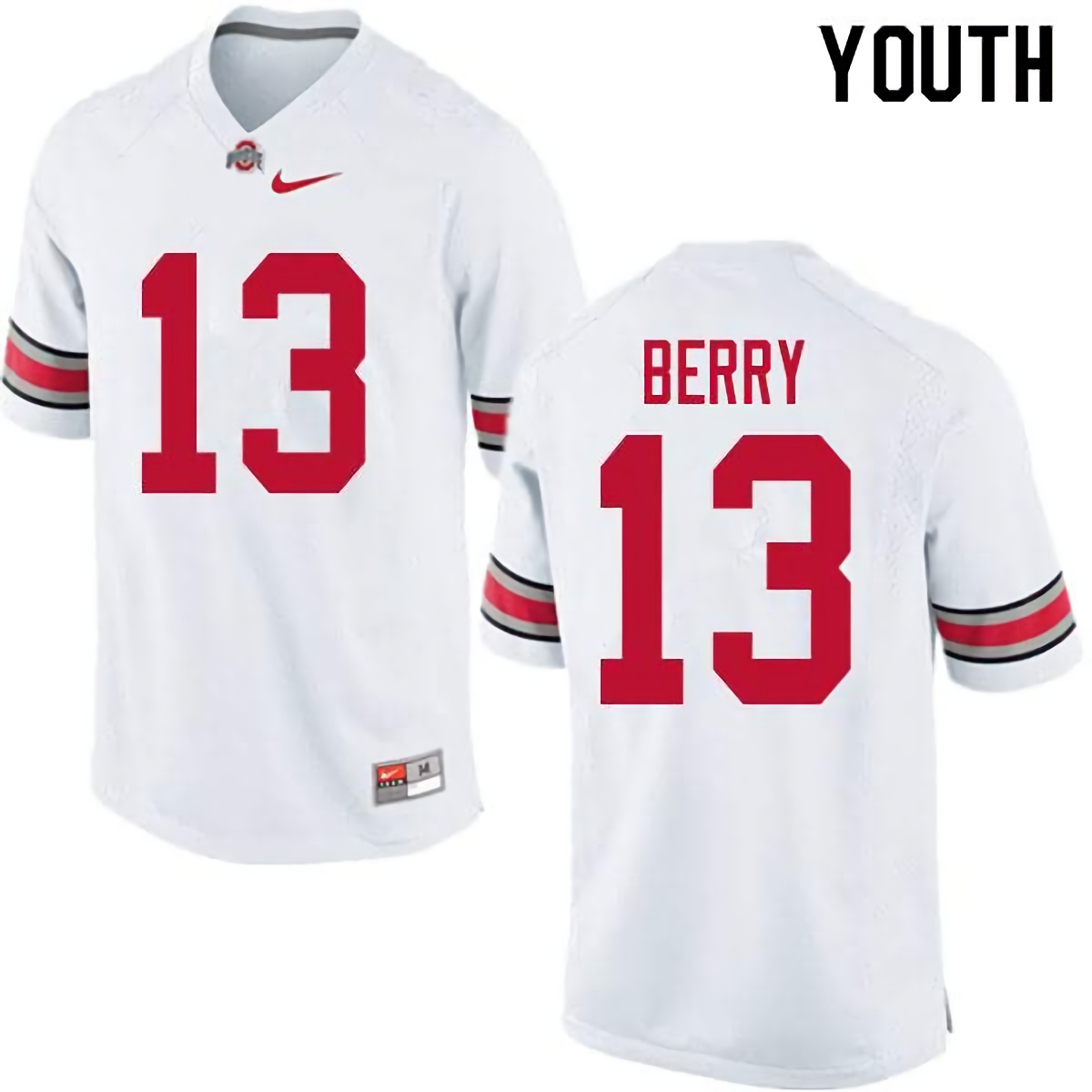 Rashod Berry Ohio State Buckeyes Youth NCAA #13 Nike White College Stitched Football Jersey OLW0556IX